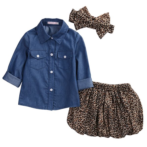 pudcoco 3pcs set cute baby girls clothes autumn toddler kids denim +leopard culotte skirt outfits children girl clothing set, White
pudcoco 3pcs set cute baby girls clothes autumn toddler kids denim +leopard culotte skirt outfits children girl clothing set, White
