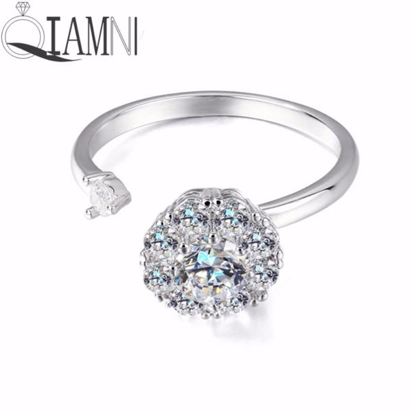 wedding rings qiamni creative rotating shinning crystal cubic zircon flower open for women girl jewelry, Slivery;golden
wedding rings qiamni creative rotating shinning crystal cubic zircon flower open for women girl jewelry, Slivery;golden