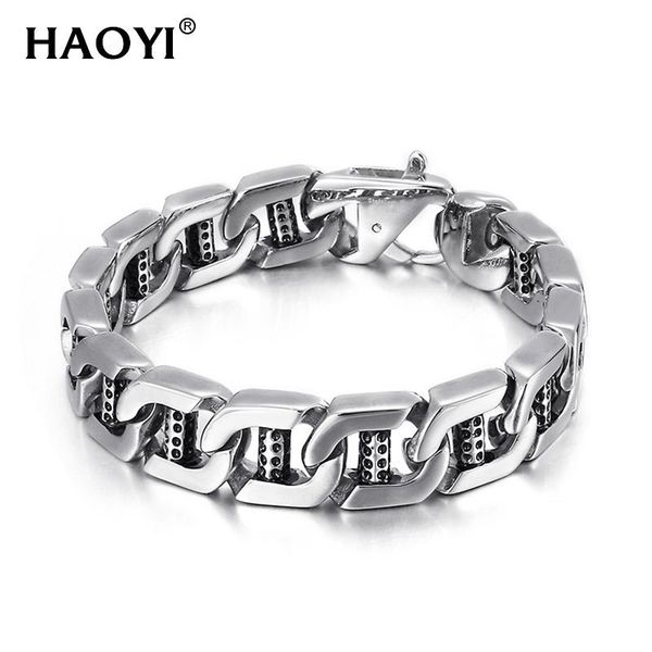 15mm wide men bracelet 316l stainless steel fashion unique personality curbs cuban friendship casual jewelry charm bracelets, Golden;silver
15mm wide men bracelet 316l stainless steel fashion unique personality curbs cuban friendship casual jewelry charm bracelets, Golden;silver