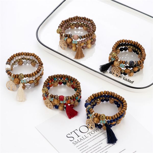 bohemian charm wood beads wrap bracelets & bangles for women boho flower leaf tassel bracelet multilayer bracelet, Golden;silver
bohemian charm wood beads wrap bracelets & bangles for women boho flower leaf tassel bracelet multilayer bracelet, Golden;silver