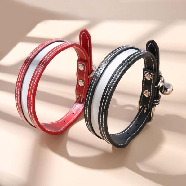 pet collar with bell reflective decurity dog adjustable strap pu leather care puppy teddy kitten collier chien collars & leashes
pet collar with bell reflective decurity dog adjustable strap pu leather care puppy teddy kitten collier chien collars & leashes