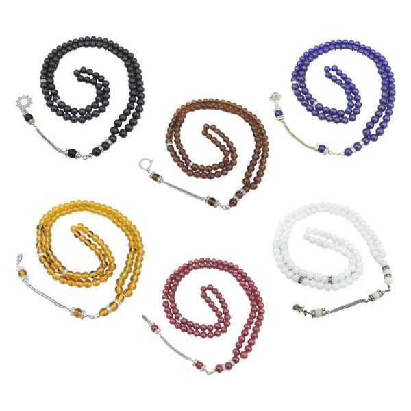 chains 8mm 99 muslim prayer beads pilgrimage bracelet rosary string for islamic religion eid ramadan gift, Silver
chains 8mm 99 muslim prayer beads pilgrimage bracelet rosary string for islamic religion eid ramadan gift, Silver