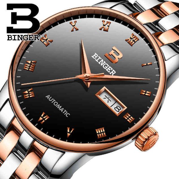 mechanical watches luxury brand automatic watch men business clock rose gold steel strap simple leisure wristwatch calendar, Slivery;brown
mechanical watches luxury brand automatic watch men business clock rose gold steel strap simple leisure wristwatch calendar, Slivery;brown