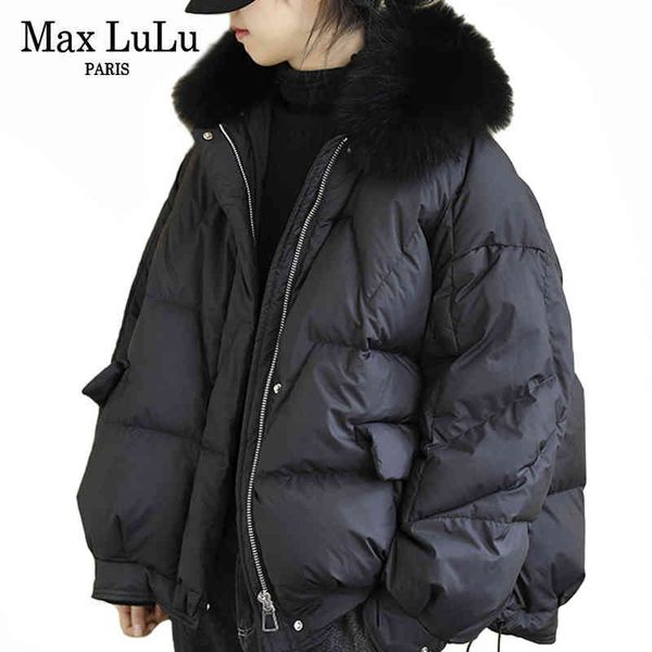 max lulu women's winter coat, thick warm jacket, real fur collar, retro large paca, european fashion, Black
max lulu women's winter coat, thick warm jacket, real fur collar, retro large paca, european fashion, Black