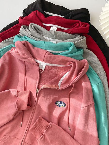 women's hoodies & sweatshirts fashionable thin loose sweatershirt spring 2021 casual solid coat korean sports hooded long sleeve t, Black
women's hoodies & sweatshirts fashionable thin loose sweatershirt spring 2021 casual solid coat korean sports hooded long sleeve t, Black