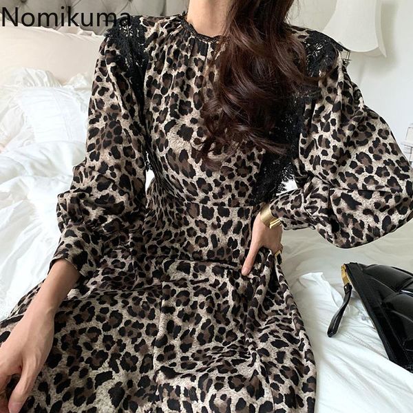 nomikuma robe femme korean chic dresses a line stand collar long sleeve lace patchwork leopard dress women stylish vintage 3d913 casual, Black;gray
nomikuma robe femme korean chic dresses a line stand collar long sleeve lace patchwork leopard dress women stylish vintage 3d913 casual, Black;gray