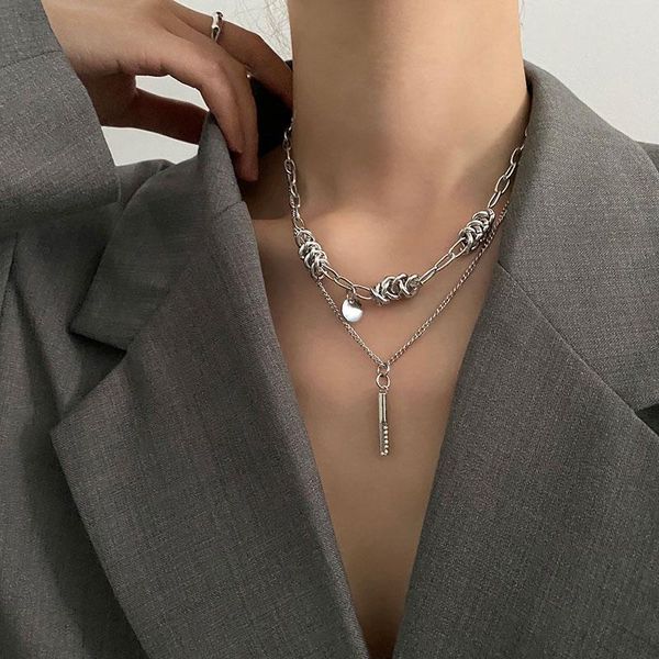 chokers xiaoboacc gothic couple necklace punk grunge hip hop thorn geometric pendant double chains jewerly wholesale, Golden;silver
chokers xiaoboacc gothic couple necklace punk grunge hip hop thorn geometric pendant double chains jewerly wholesale, Golden;silver