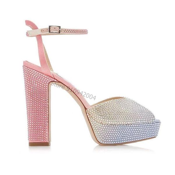 sandals platform for ladies summer peep toe high block heel shoes pink crystal diamond women feminina, Black
sandals platform for ladies summer peep toe high block heel shoes pink crystal diamond women feminina, Black
