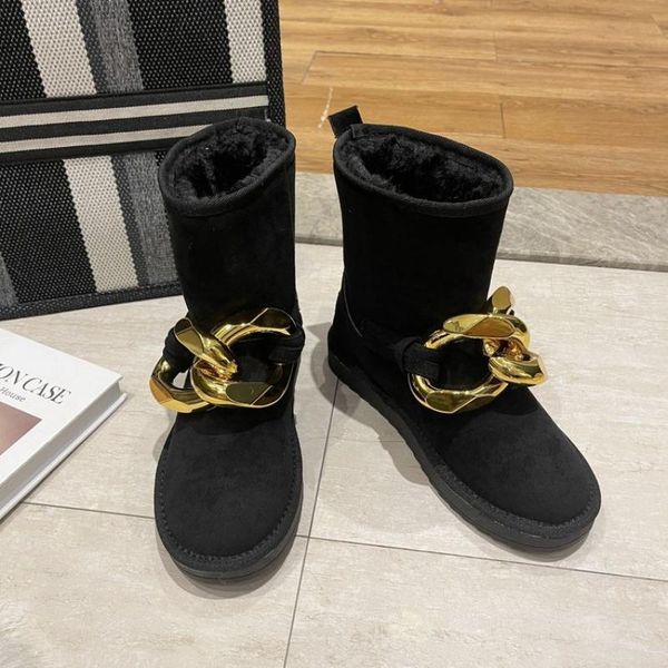 boots botas de mujer women winter ankle snow many chain decora female shearling keep warm suede, Black
boots botas de mujer women winter ankle snow many chain decora female shearling keep warm suede, Black