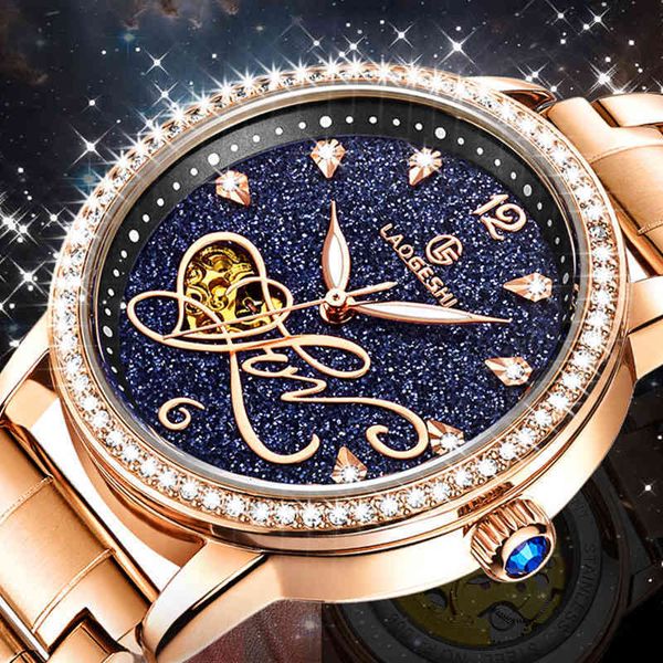 feminino luxury fashion elegant clocks clock women starry women's steel tape automatic mechanical, Slivery;brown
feminino luxury fashion elegant clocks clock women starry women's steel tape automatic mechanical, Slivery;brown