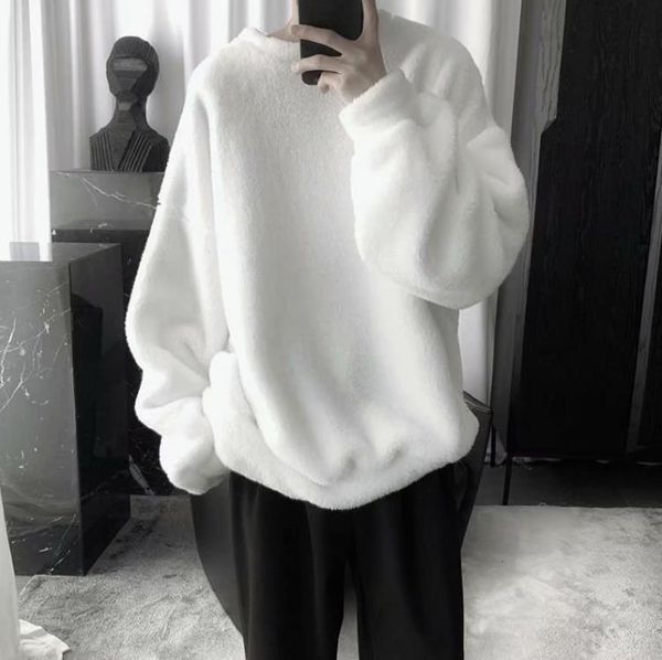 men's hoodies & sweatshirts winter lamb wool sweater men's round neck loose plus velvet thick fleece casual all- jacket, Black
men's hoodies & sweatshirts winter lamb wool sweater men's round neck loose plus velvet thick fleece casual all- jacket, Black
