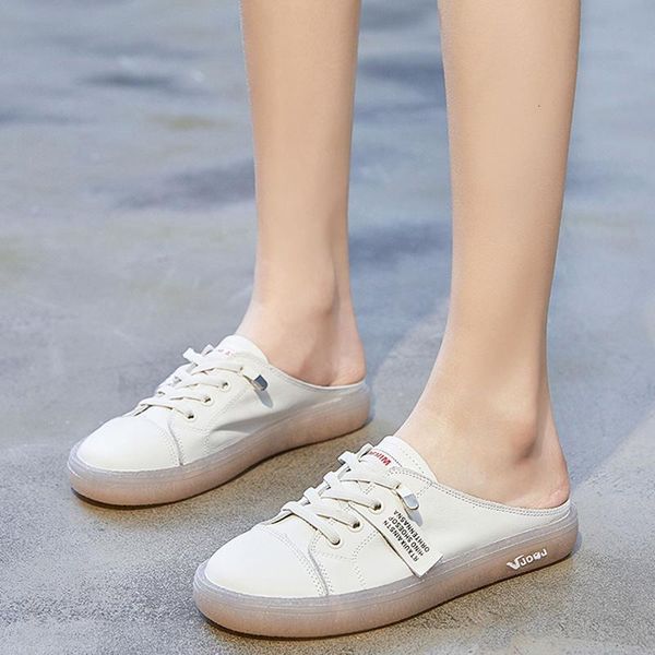 slippers summer spring genuine leather mules sandals white shoes fashion slides flats women's outdoor casual comfy women d1a3, Black
slippers summer spring genuine leather mules sandals white shoes fashion slides flats women's outdoor casual comfy women d1a3, Black