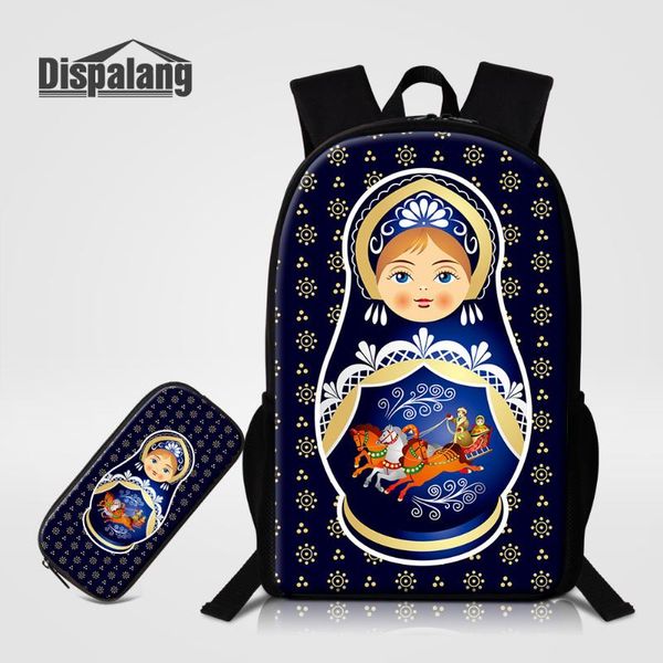 school bags russia doll backpack for matryoshka printing bookbag with pencil case 2pcs set custom schoolbag teen girls
school bags russia doll backpack for matryoshka printing bookbag with pencil case 2pcs set custom schoolbag teen girls
