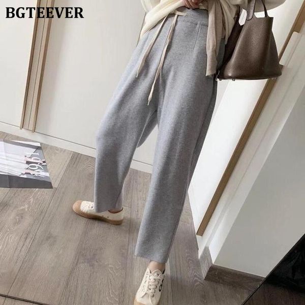 women's pants & capris bgteever female casual loose long 2021 elastic waist lace-up knitted women sweater trousers straight-leg, Black;white
women's pants & capris bgteever female casual loose long 2021 elastic waist lace-up knitted women sweater trousers straight-leg, Black;white