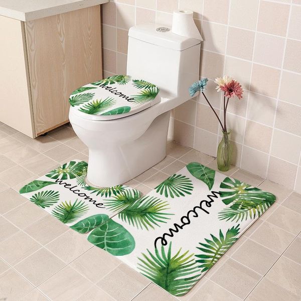 carpets nordic carpet three-piece bath room toilet bsorption non-slip leaves printed home simple modern style chic ground rugs
carpets nordic carpet three-piece bath room toilet bsorption non-slip leaves printed home simple modern style chic ground rugs