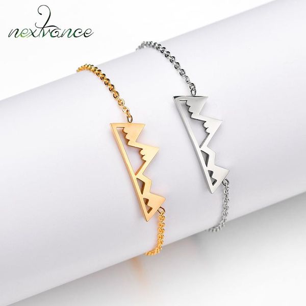 link, chain nextvance dainty snow mountain bracelet stainless steel adventure link bracelets for women pulseira hiking jewelry, Black
link, chain nextvance dainty snow mountain bracelet stainless steel adventure link bracelets for women pulseira hiking jewelry, Black