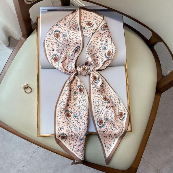 scarves silk scarf ribbon 15*150cm ties luxury design hair hijab lady foulard bandana bag print women neckerchief skinny scarfs, Blue;gray
scarves silk scarf ribbon 15*150cm ties luxury design hair hijab lady foulard bandana bag print women neckerchief skinny scarfs, Blue;gray