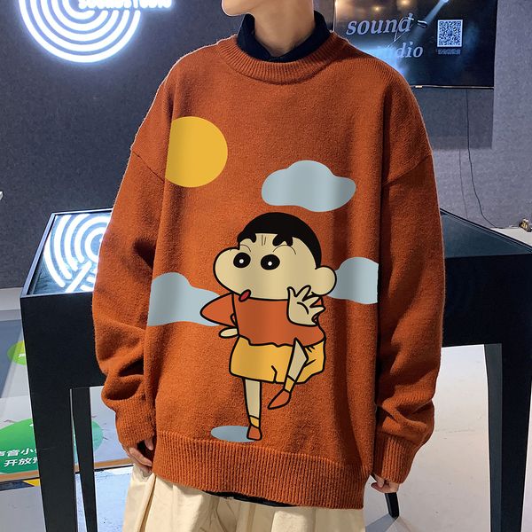2021 new hong kong style japanese loose casual couples turtleneck printed thicken sweater men, White;black
2021 new hong kong style japanese loose casual couples turtleneck printed thicken sweater men, White;black