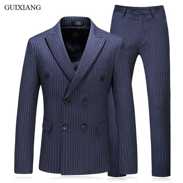 arrival style men boutique stripe casual suits blazer high-quality double breasted slim men's three-piece suit dress s-5xl & blazers, White;black
arrival style men boutique stripe casual suits blazer high-quality double breasted slim men's three-piece suit dress s-5xl & blazers, White;black