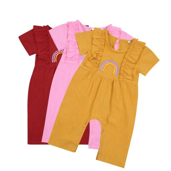 jumpsuits infant's romper born flying short sleeve rainbow pattern crotch button one-piece garment toddler girl clothes, Blue
jumpsuits infant's romper born flying short sleeve rainbow pattern crotch button one-piece garment toddler girl clothes, Blue