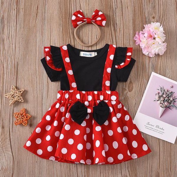 summer children's casual outfits for infant baby girls cartoon dot suspenders skirt short sleeve hair hoop 3pcs clothing sets, White
summer children's casual outfits for infant baby girls cartoon dot suspenders skirt short sleeve hair hoop 3pcs clothing sets, White