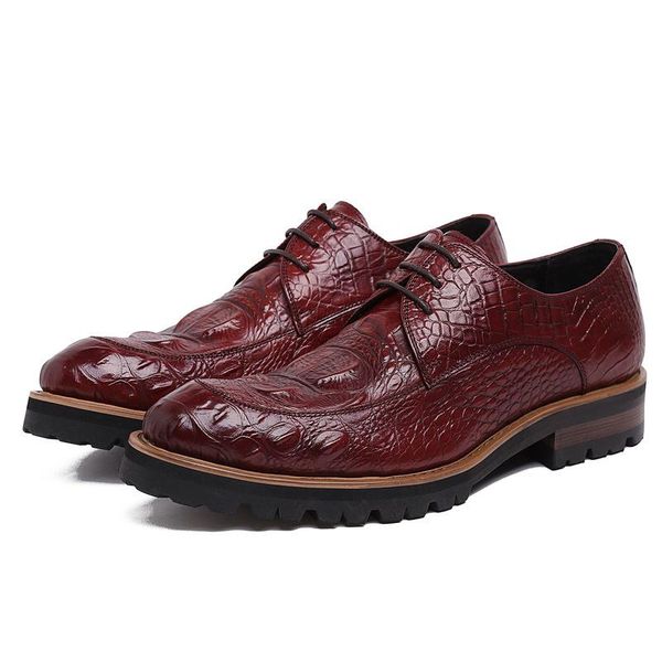 dress shoes men's leather thick bottomed round toe cowhide work wear fashion wedding, Black
dress shoes men's leather thick bottomed round toe cowhide work wear fashion wedding, Black