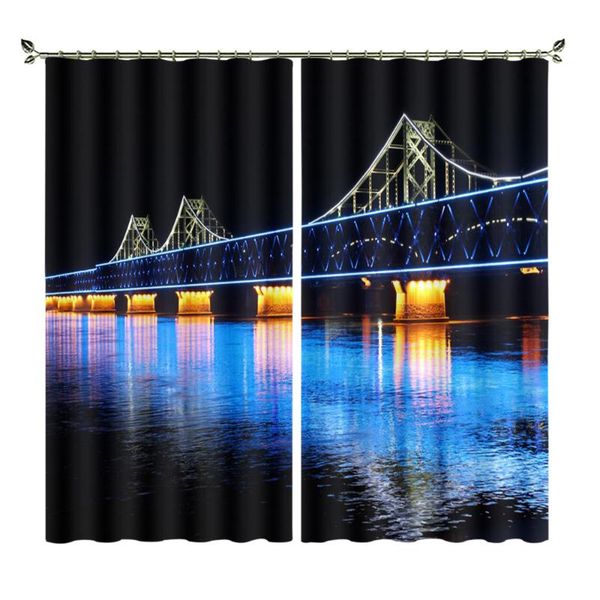 curtain & drapes blue-yellow bridge evening light insulation foreign trade shading material curtains suitable for living room scenery pictur
curtain & drapes blue-yellow bridge evening light insulation foreign trade shading material curtains suitable for living room scenery pictur
