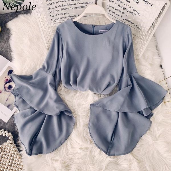 neploe big flare sleeves o-neck women blouse 2021 summer fashion solid sweet shirt modis spring new arrival elegant blusa 69929 210317, White
neploe big flare sleeves o-neck women blouse 2021 summer fashion solid sweet shirt modis spring new arrival elegant blusa 69929 210317, White