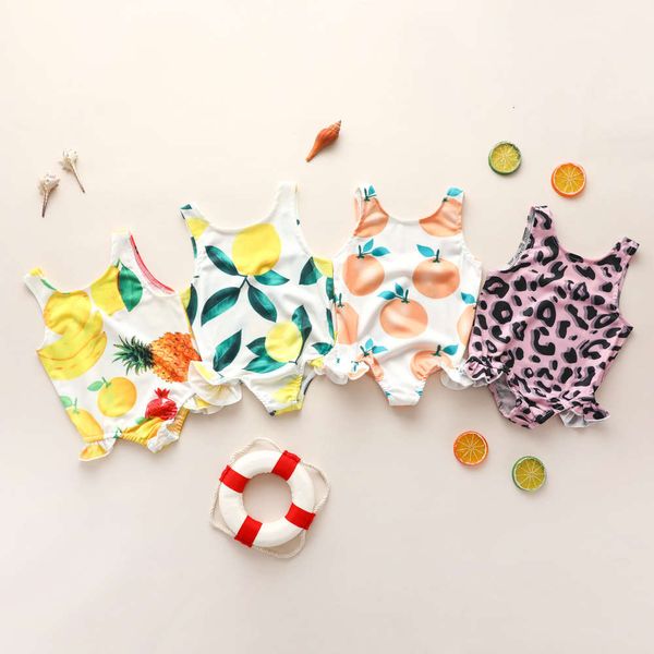 children's suit children's wear baby children's summer casual girl's fruit print one piece beach swimsuit, Black
children's suit children's wear baby children's summer casual girl's fruit print one piece beach swimsuit, Black