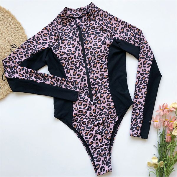 new 2021 splicing leopard one piece swimsuit women swimwear female full sleeve with zipper bather bathing suit swim lady k2087
new 2021 splicing leopard one piece swimsuit women swimwear female full sleeve with zipper bather bathing suit swim lady k2087