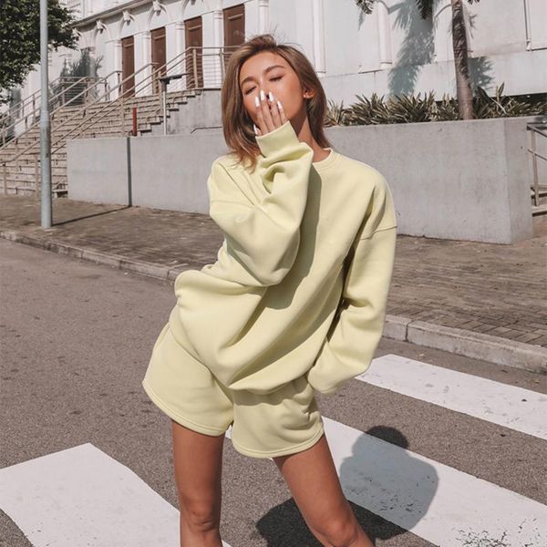 women's tracksuits women two-piece fashion casual shorts sweater suit summer long sleeve pullover and streetwear sport sets, Gray
women's tracksuits women two-piece fashion casual shorts sweater suit summer long sleeve pullover and streetwear sport sets, Gray