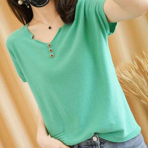 women's sweaters short-knit sweater, solid-colored sweater with half a cotton sleeve buttons, women's blouse 0sar, White;black
women's sweaters short-knit sweater, solid-colored sweater with half a cotton sleeve buttons, women's blouse 0sar, White;black
