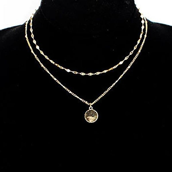 pendant necklaces the european and american fashion sautoir metallic high gloss level female circular necklace, Silver
pendant necklaces the european and american fashion sautoir metallic high gloss level female circular necklace, Silver