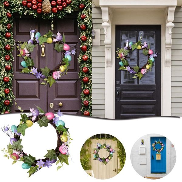 f# easter decoration front door wreath simulation flowers vines leaves grid bowknot spring for ornament home decor decorative & wreaths
f# easter decoration front door wreath simulation flowers vines leaves grid bowknot spring for ornament home decor decorative & wreaths