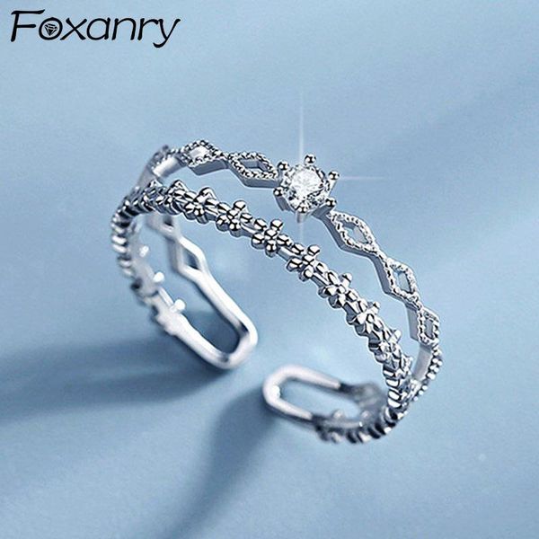 foxanry 925 sterling silver flowers rings fashion sparkling zircon fine jewelry elegant wedding party accessories for women cluster, Golden;silver
foxanry 925 sterling silver flowers rings fashion sparkling zircon fine jewelry elegant wedding party accessories for women cluster, Golden;silver