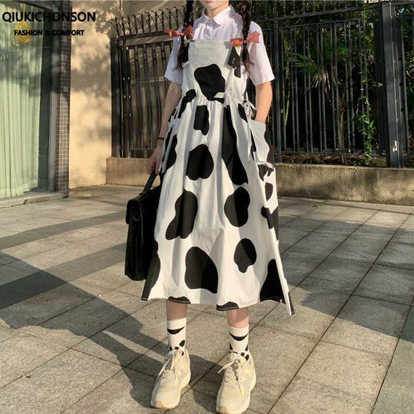 skirts kawaii cow print skirt women summer japanese soft girl preppy style harajuku loose high waist a-line midi long suspender ar, Black
skirts kawaii cow print skirt women summer japanese soft girl preppy style harajuku loose high waist a-line midi long suspender ar, Black