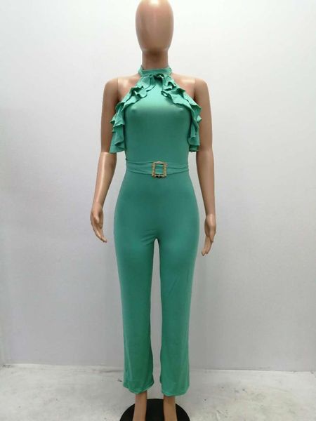 women's jumpsuits & rompers 2021 summer women halter cold shoulder wide leg jumpsuit v-neck classy office lady ruffles solid overalls, Black;white
women's jumpsuits & rompers 2021 summer women halter cold shoulder wide leg jumpsuit v-neck classy office lady ruffles solid overalls, Black;white