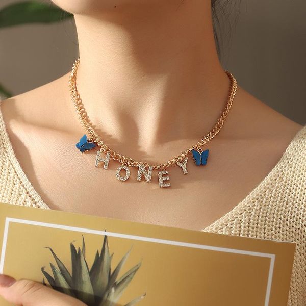 chokers girls european and american cute butterfly alphabet necklaces women necklace baby honey angel bohemian letters jewelry gifts, Golden;silver
chokers girls european and american cute butterfly alphabet necklaces women necklace baby honey angel bohemian letters jewelry gifts, Golden;silver