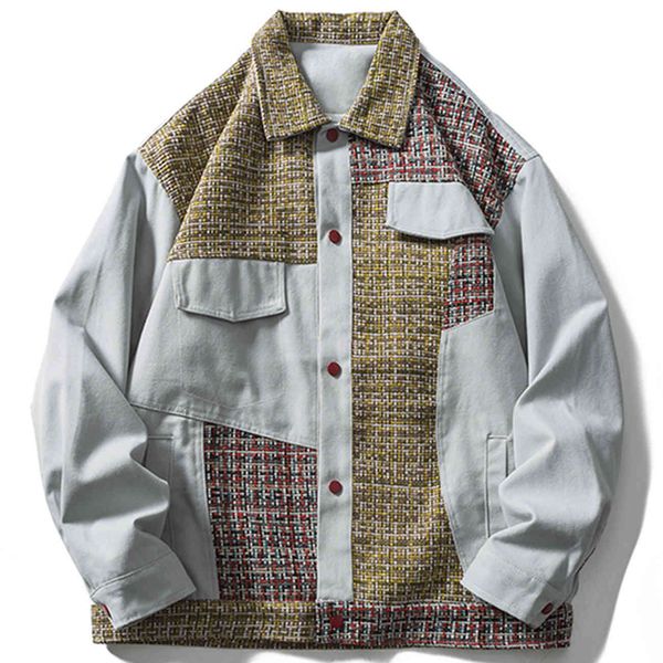 men's jackets lacible vintage men denim jacket harajuku hip hop streetwear block of shredded colors cargo autumn coat cotton outwear, Black;brown
men's jackets lacible vintage men denim jacket harajuku hip hop streetwear block of shredded colors cargo autumn coat cotton outwear, Black;brown