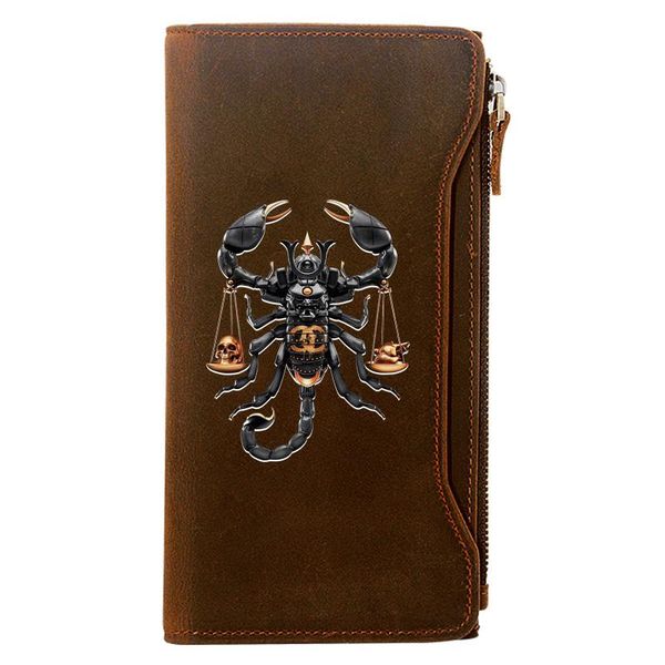 wallets personality scorpion design genuine leather wallet men long purse with phone bag zipper card holder clutch, Red;black
wallets personality scorpion design genuine leather wallet men long purse with phone bag zipper card holder clutch, Red;black