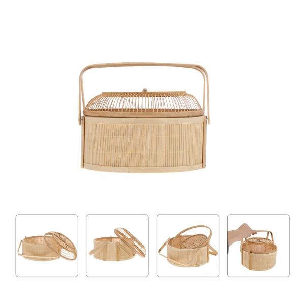 1pc bamboo basket hand-woven fruit storage moon cake gift baskets
1pc bamboo basket hand-woven fruit storage moon cake gift baskets