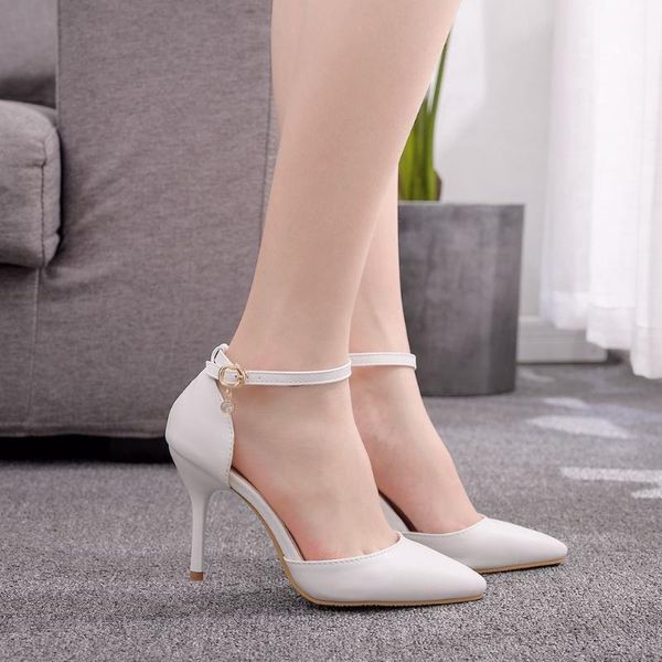 dress shoes white women wedding ankle strap bridal stiletto pumps sweet party high heels, Black
dress shoes white women wedding ankle strap bridal stiletto pumps sweet party high heels, Black