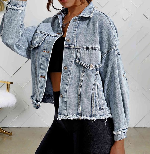 women's jackets european and beautiful style denim explosive casual ladies loose lapel long sleeve 7010 gf0h, Black;brown
women's jackets european and beautiful style denim explosive casual ladies loose lapel long sleeve 7010 gf0h, Black;brown
