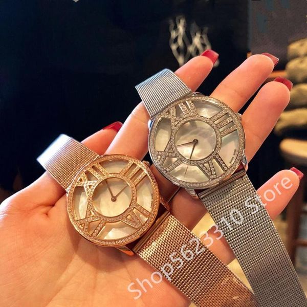 wristwatches fashion geometric roman numeral quartz watch rose gold bracelet minimalist design pearl magnet buckle watches movement clock, Slivery;brown
wristwatches fashion geometric roman numeral quartz watch rose gold bracelet minimalist design pearl magnet buckle watches movement clock, Slivery;brown
