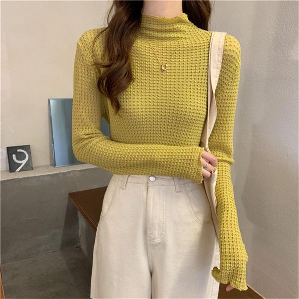 women's blouses & shirts fashion high neck solid blouse autumn long sleeve basic undershirt pullover womens and blusa feminina, White
women's blouses & shirts fashion high neck solid blouse autumn long sleeve basic undershirt pullover womens and blusa feminina, White