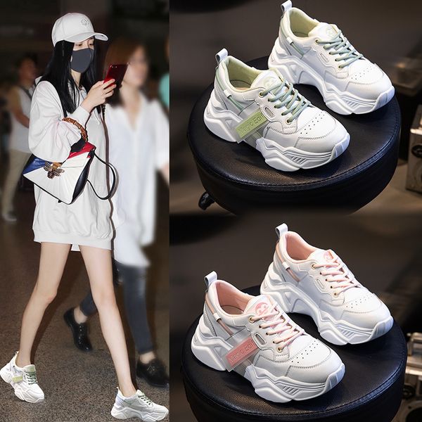 shoes women summer korean version versatile sports leather daddy women's fashion shoes shallow mouth casual, Black;white
shoes women summer korean version versatile sports leather daddy women's fashion shoes shallow mouth casual, Black;white