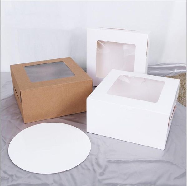 gift wrap 10pcs cake box and packaging with clear window white brown kraft paper cupcake party christmas food kitchen accessories
gift wrap 10pcs cake box and packaging with clear window white brown kraft paper cupcake party christmas food kitchen accessories