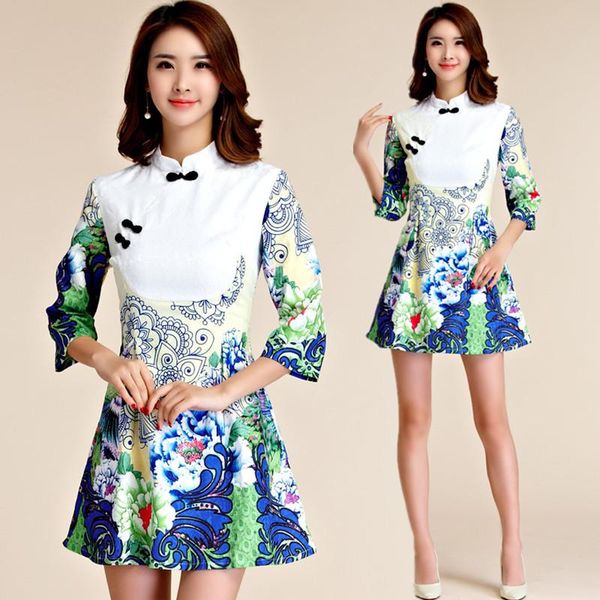 3xl plus size elegant women peony flower novelty phoenix print half qipao ladies large big short party dress vestido ethnic clothing, Red
3xl plus size elegant women peony flower novelty phoenix print half qipao ladies large big short party dress vestido ethnic clothing, Red