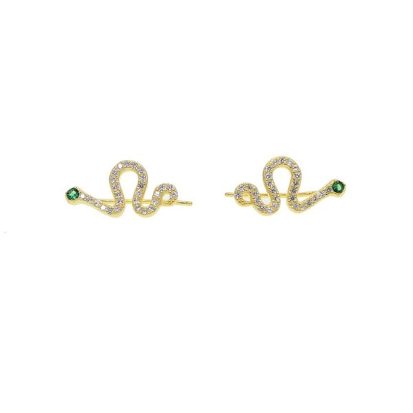 stud latest climber earring snake shape green eye full cubic zirconia sparking cz 925 sterling silver gold filed fashion jewelry, Golden;silver
stud latest climber earring snake shape green eye full cubic zirconia sparking cz 925 sterling silver gold filed fashion jewelry, Golden;silver