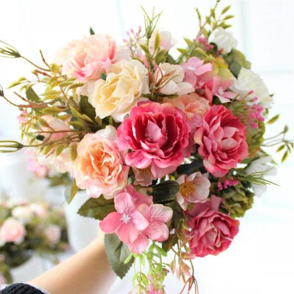 decorative flowers & wreaths fengrise 1 bundle silk peony artificial flower bouquet fake flores for wedding home decoration roses
decorative flowers & wreaths fengrise 1 bundle silk peony artificial flower bouquet fake flores for wedding home decoration roses